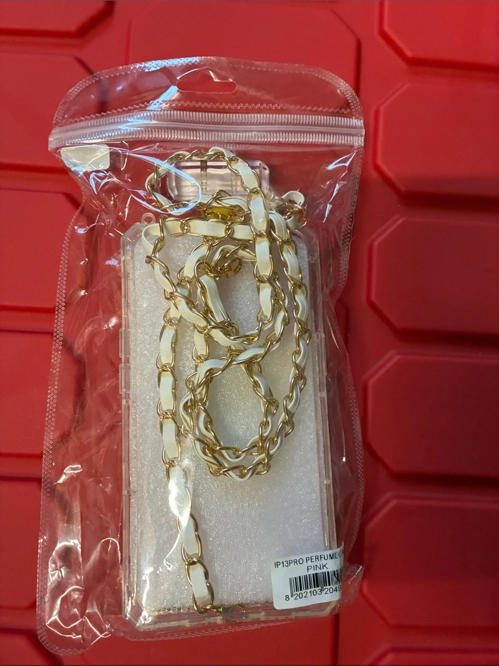 Source Unknown Pink Crystal Phone Case with Gold Ring Holder